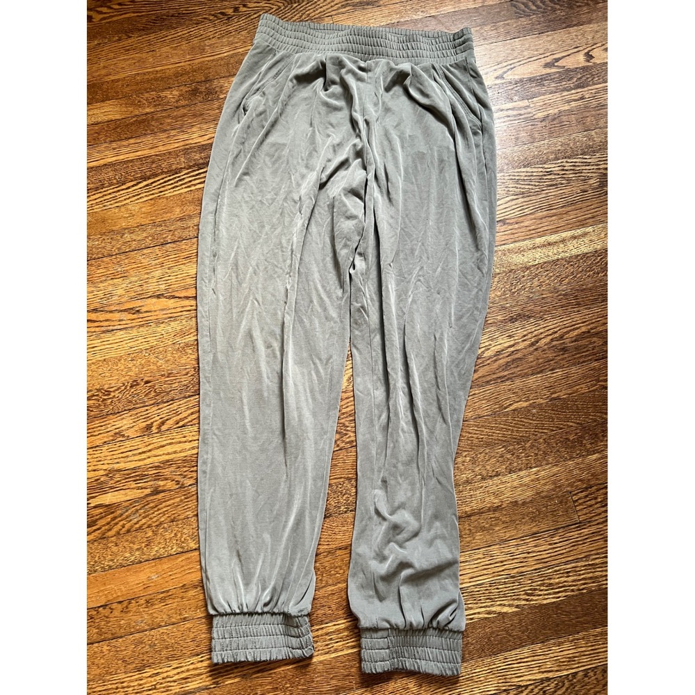 Express Womens Olive Green Modal Blend Smocked Waist‎ Jogger Pants S